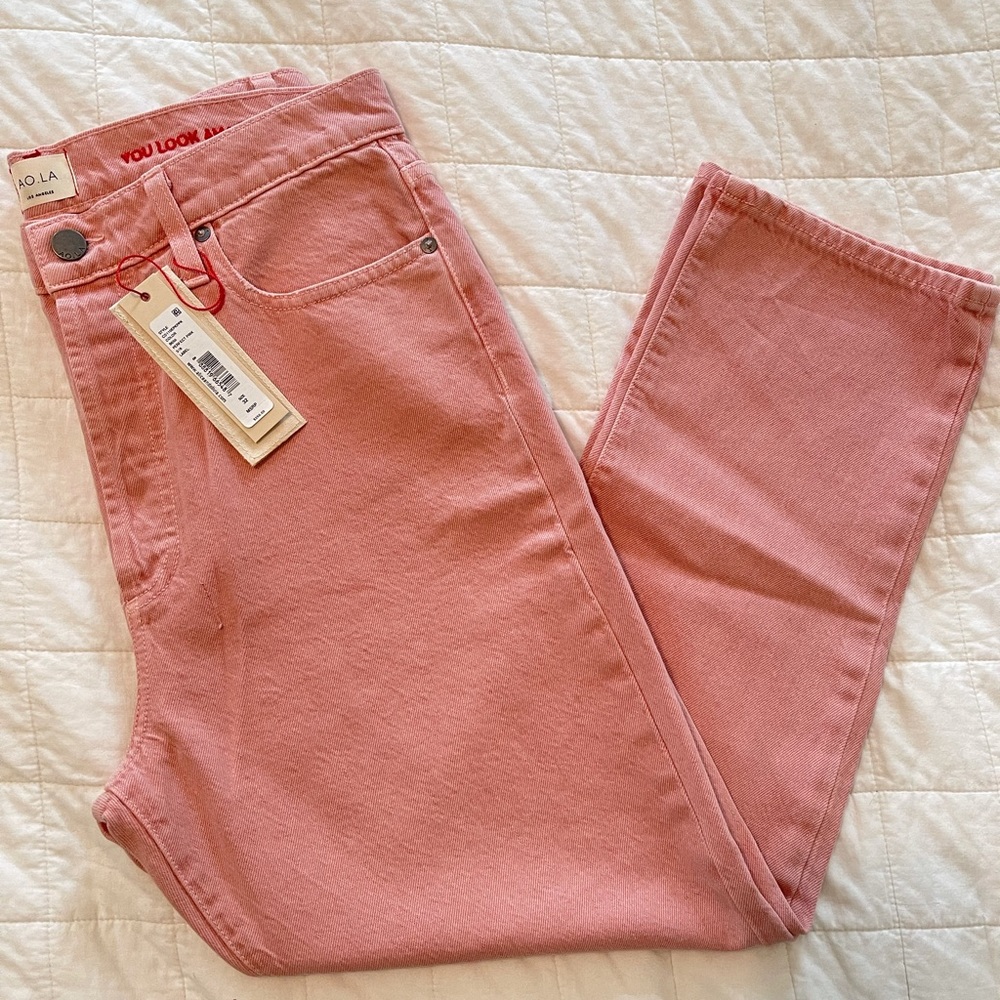 AO.LA by Alice + Olivia Blush Denim Pants Size 32